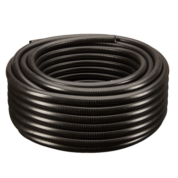 1-1/2"x100Ft Black Flexible PVC Pipe